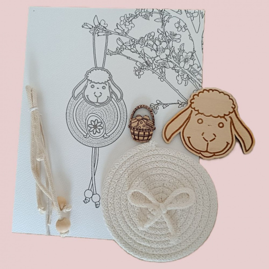 Kreativní sada "Beránek" - závěsná dekorace