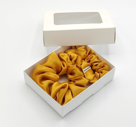 Sada dvou zlatých gumiček L-klasik a S