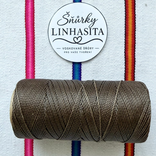 Linhasita 1 mm 26 5 m (hnědá)