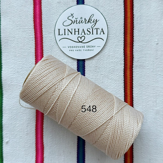 Linhasita 1 mm 548 celá cívka (světlá béžová)