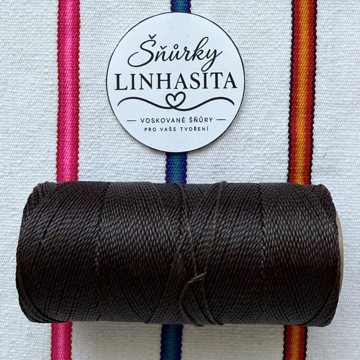 Linhasita 1 mm 555 5 m (nejtmavší hnědá)
