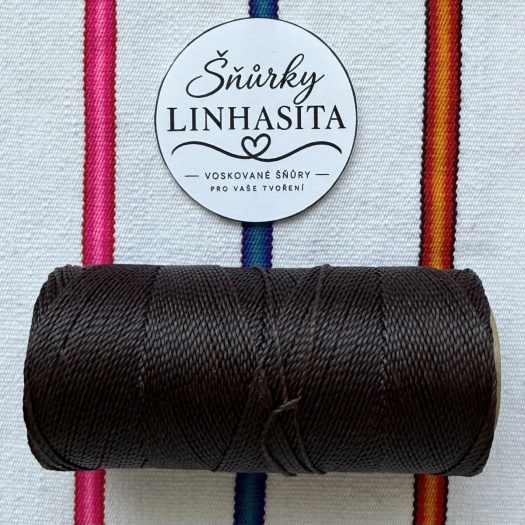 Linhasita 1 mm 555 5 m (nejtmavší hnědá)