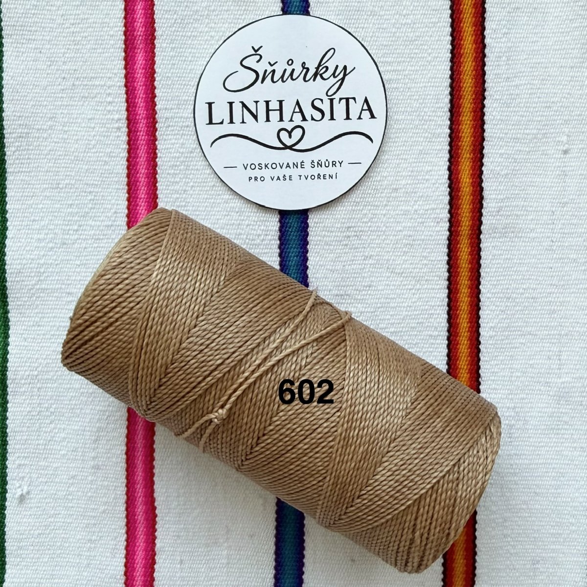 Linhasita 1 mm 602 celá cívka (světlá hnědá)