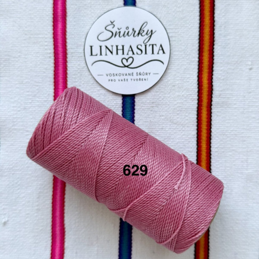 Linhasita 1 mm 629 celá cívka (růžová)