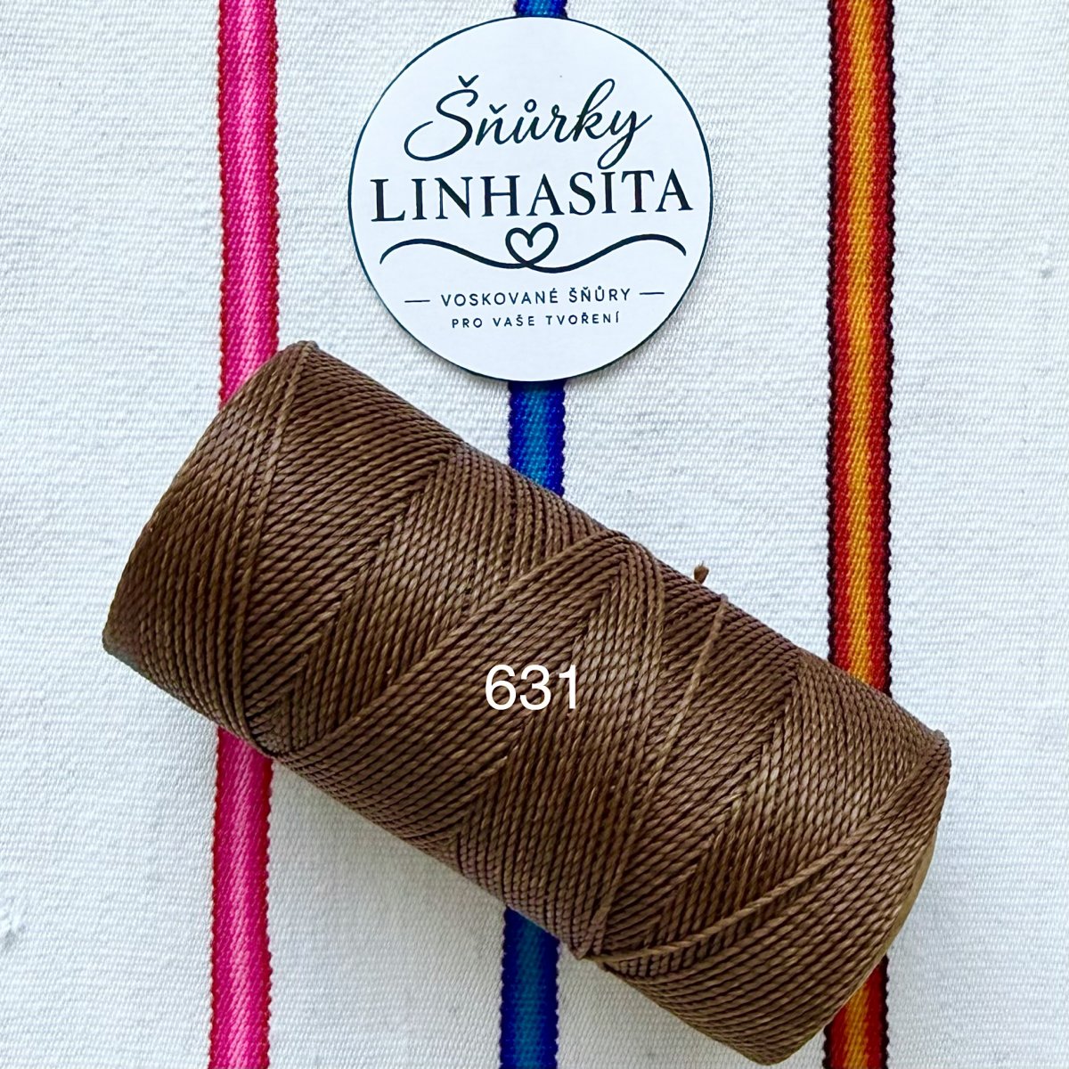 Linhasita 1 mm 631 celá cívka (středně hnědá)