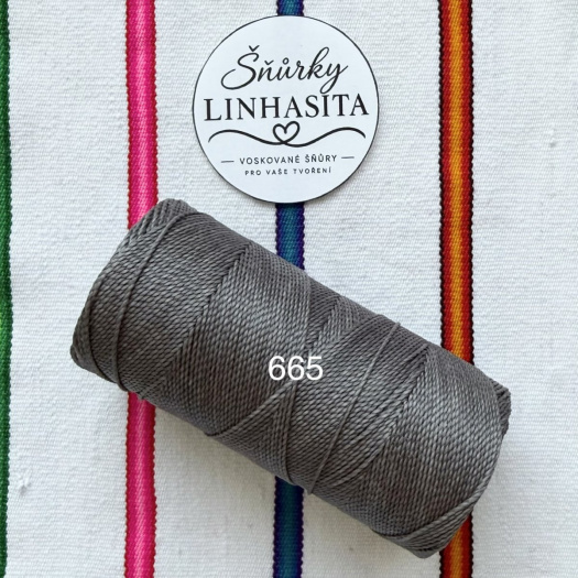 Linhasita 1 mm 665 celá cívka (šedá)