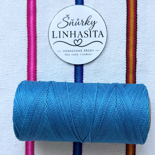 Linhasita 1 mm 707 5 m (neonově tyrkysová)
