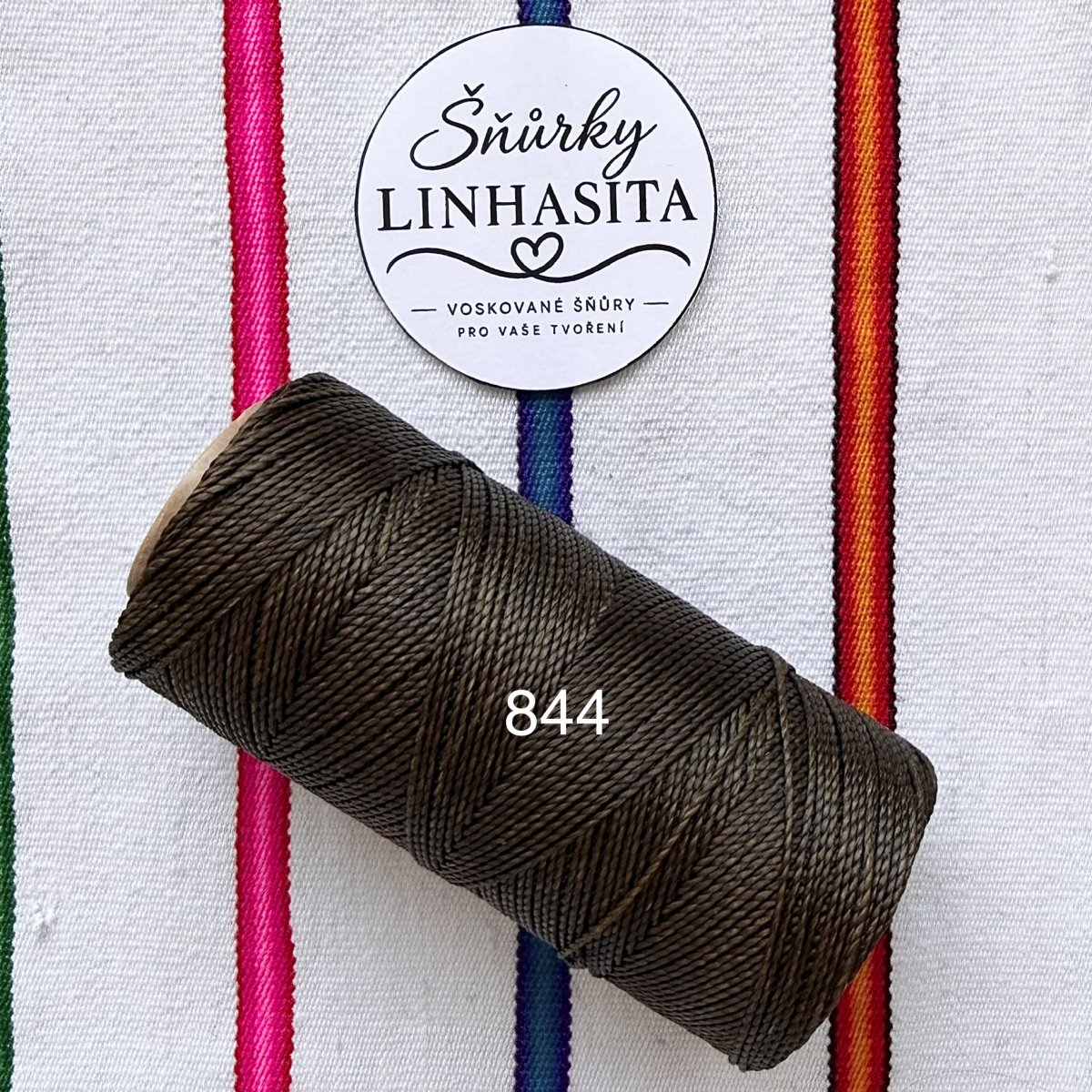 Linhasita 1 mm 844 celá cívka (zelenohnědá)
