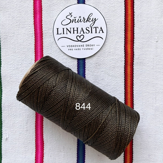 Linhasita 1 mm 844 celá cívka (zelenohnědá)