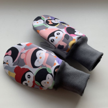 Softshellové rukavice- tučňáci