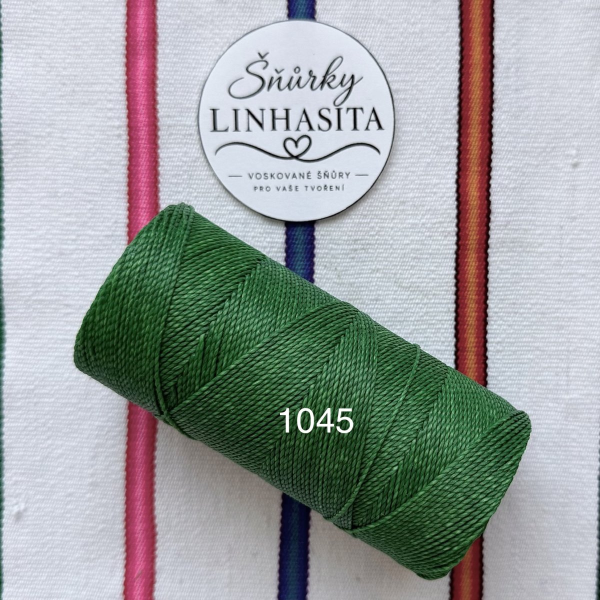 Linhasita 1 mm 1045 celá cívka (trávově zelená)