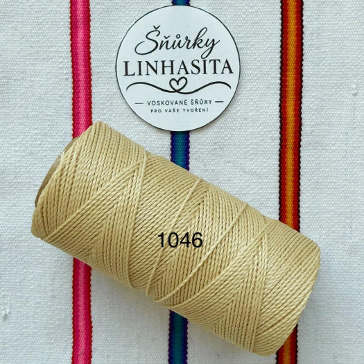 Linhasita 1 mm 1046 celá cívka (světlá písková)