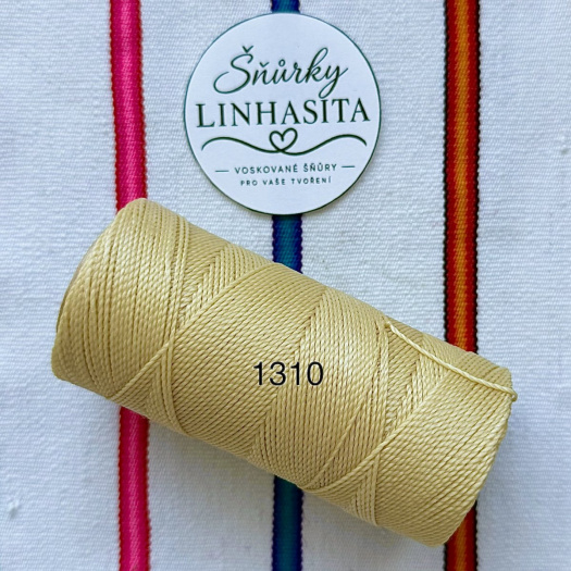 Linhasita 1 mm 1310 celá cívka (žlutě béžová)