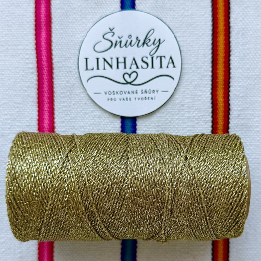 Linhasita 1 mm OURO 5 m (zlatá)