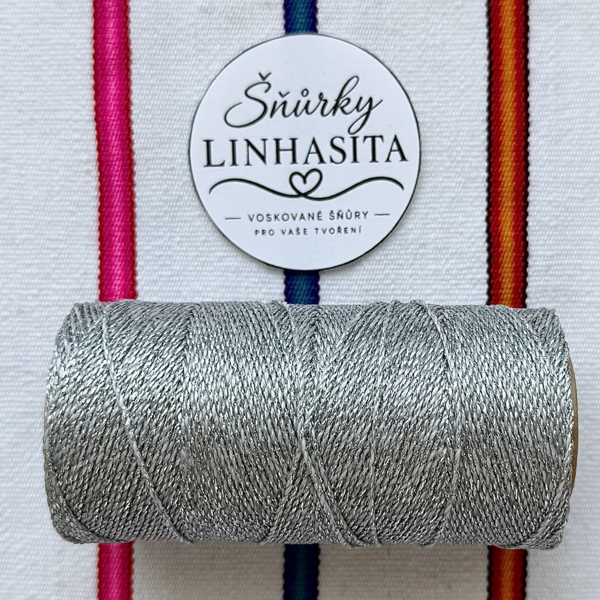 Linhasita 1 mm PRATA 5 m (stříbrná)