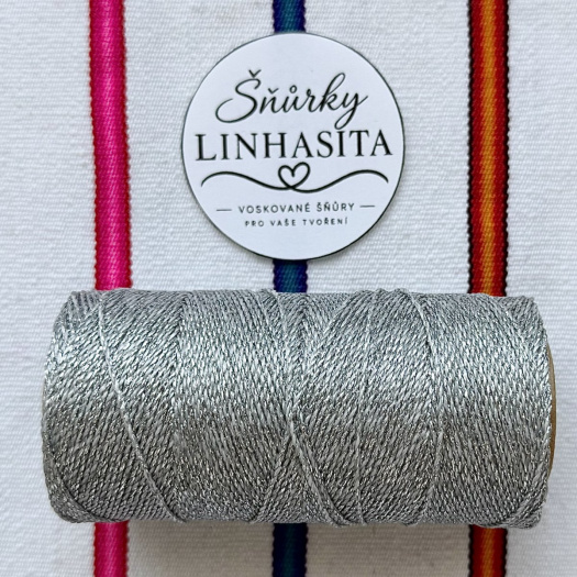 Linhasita 0,5mm PRATA 5m (stříbrná)