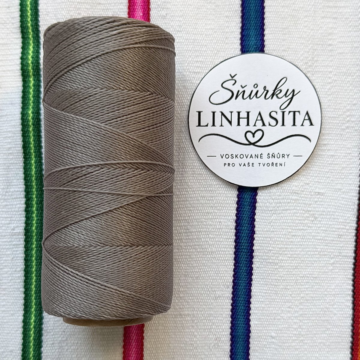 Linhasita 0,75 mm 04 celá cívka (šedohnědá)