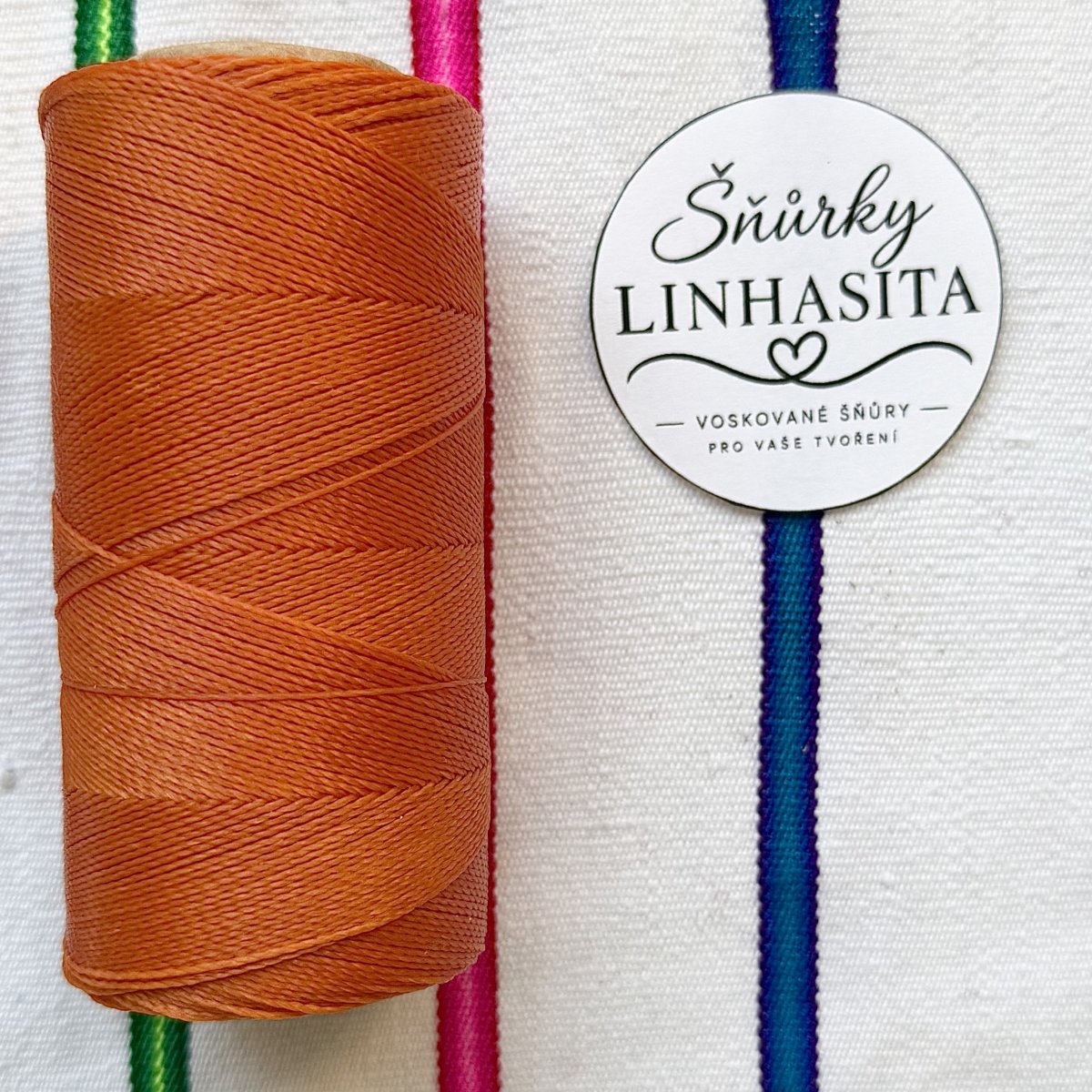 Linhasita 0,75 mm 30 celá cívka (oranžová)