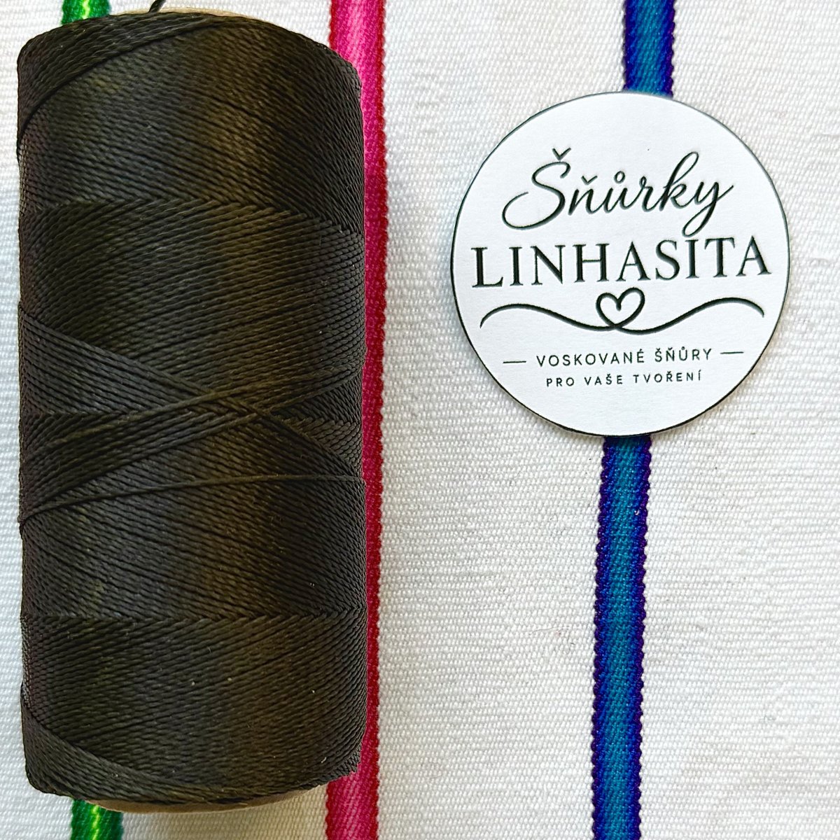 Linhasita 0,5 mm 205 celá cívka (tmavá hnědá)