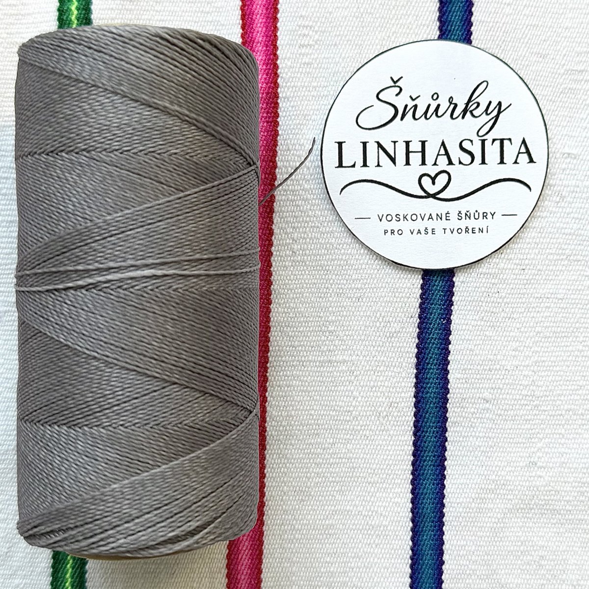 Linhasita 0,75 mm 208 celá cívka (šedá)