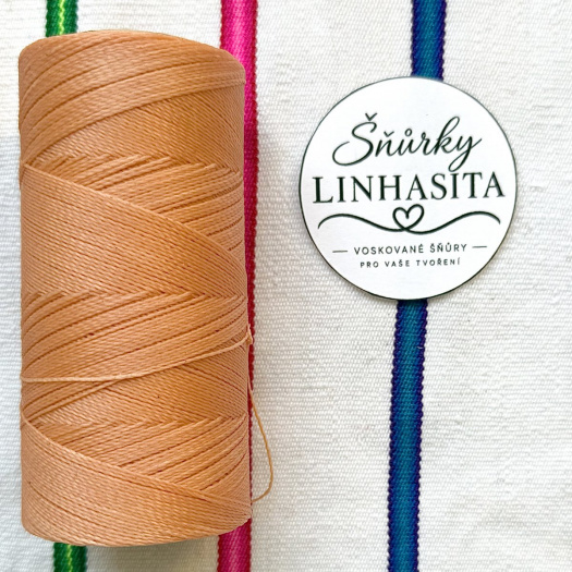 Linhasita 0,5 mm 216 celá cívka (meruňková)