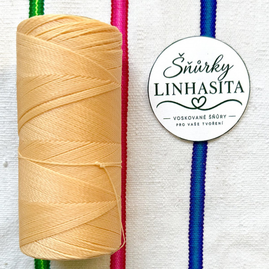 Linhasita 0,5 mm 219 celá cívka (světlá meruňková)