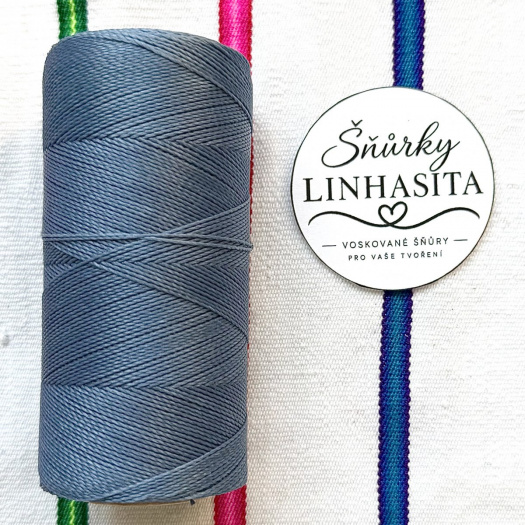 Linhasita 0,5 mm 226 celá cívka (šedivě modrá)