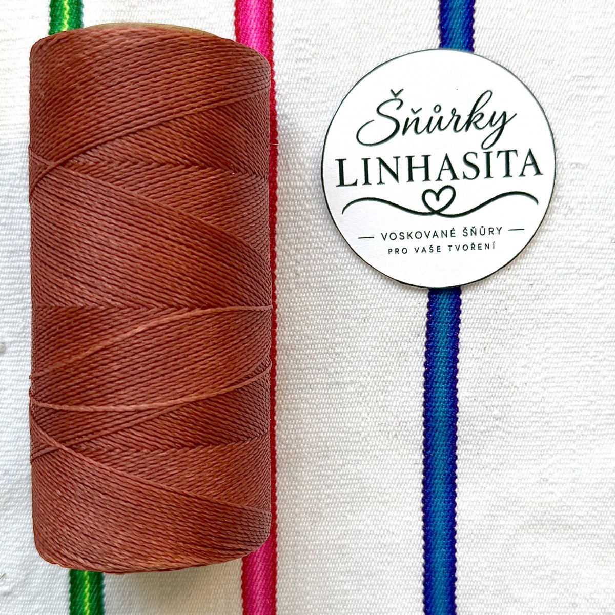 Linhasita 0,5 mm 234 celá cívka (cihlově červená)