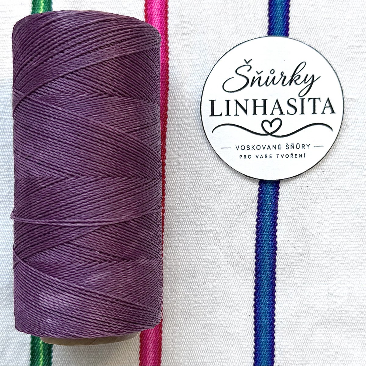 Linhasita 0,75 mm 360 celá cívka (nachová)