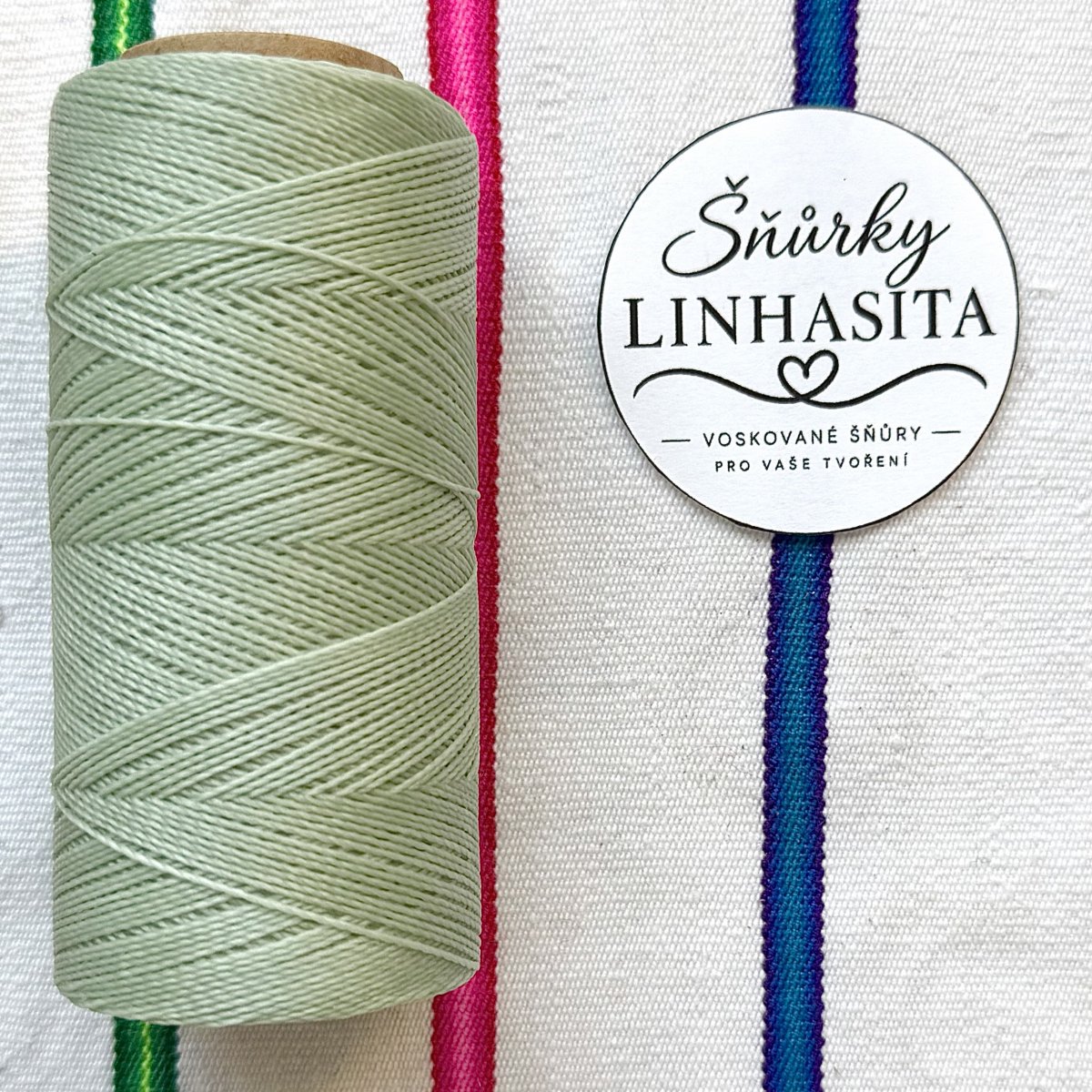 Linhasita 0,5 mm 397 celá cívka (jemná zelená)
