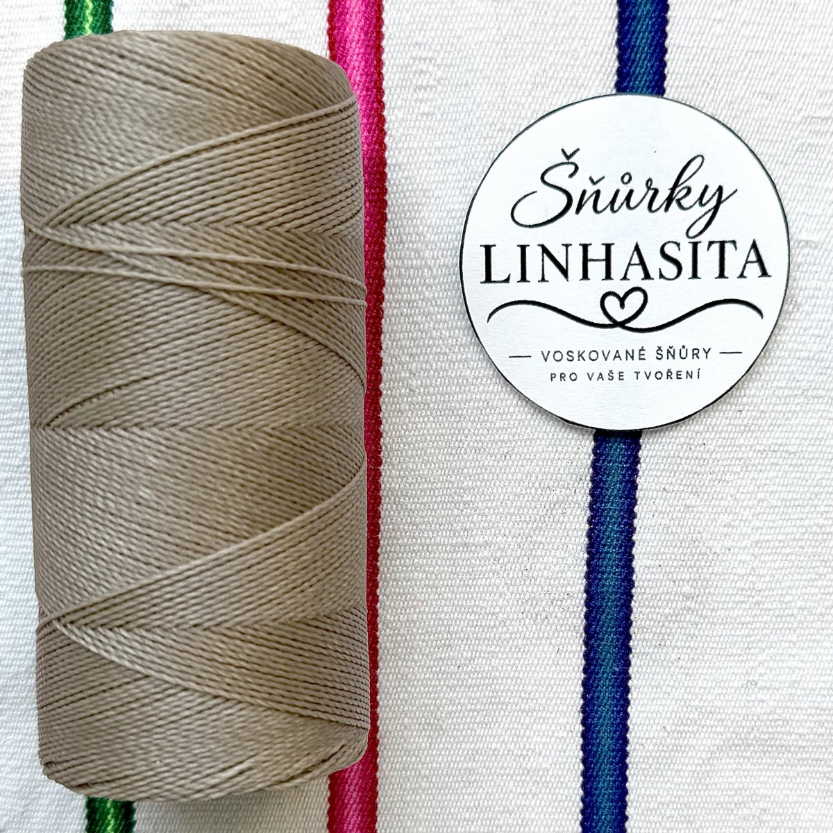 Linhasita 0,75 mm 531 celá cívka (studená béžová)