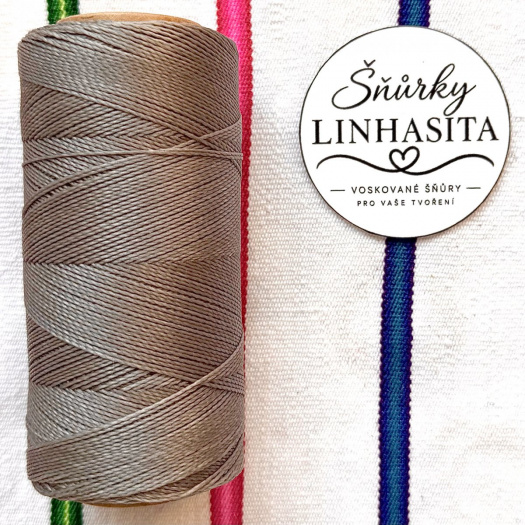 Linhasita 0,75 mm 366 celá cívka (jemně hnědá)