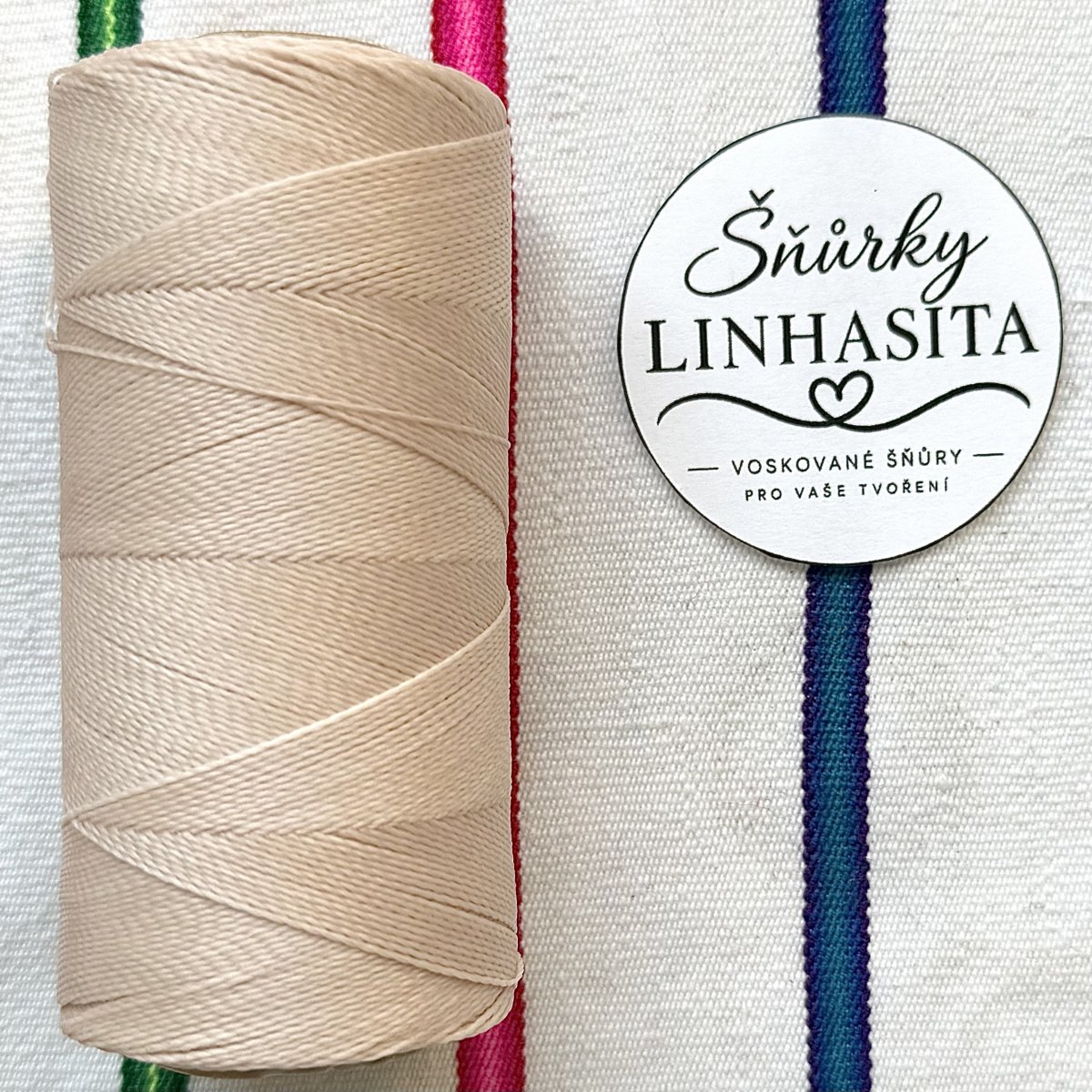 Linhasita 0,5 mm 548 celá cívka (světlá béžová)