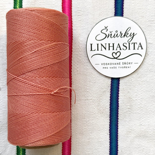 Linhasita 0,75 mm 640 celá cívka (korálová)