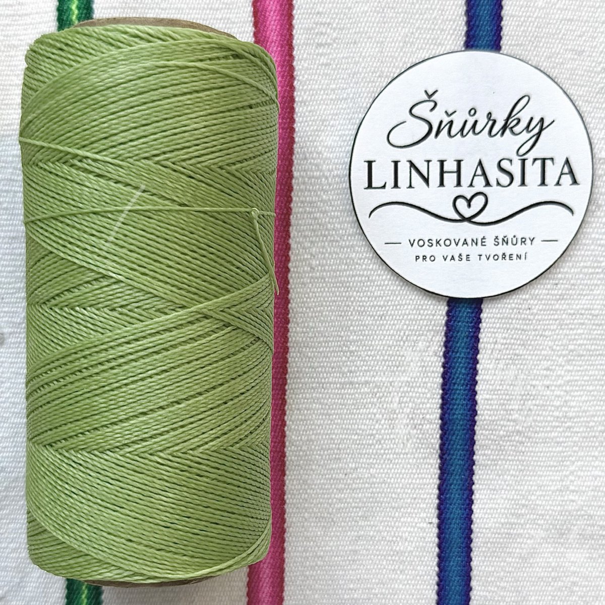 Linhasita 0,75 mm 1019 celá cívka (světle zelená)