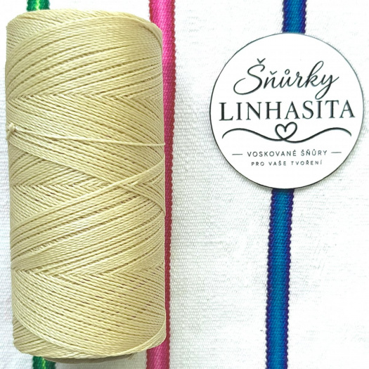 Linhasita 0,75 mm 1310 celá cívka (žlutě béžová)
