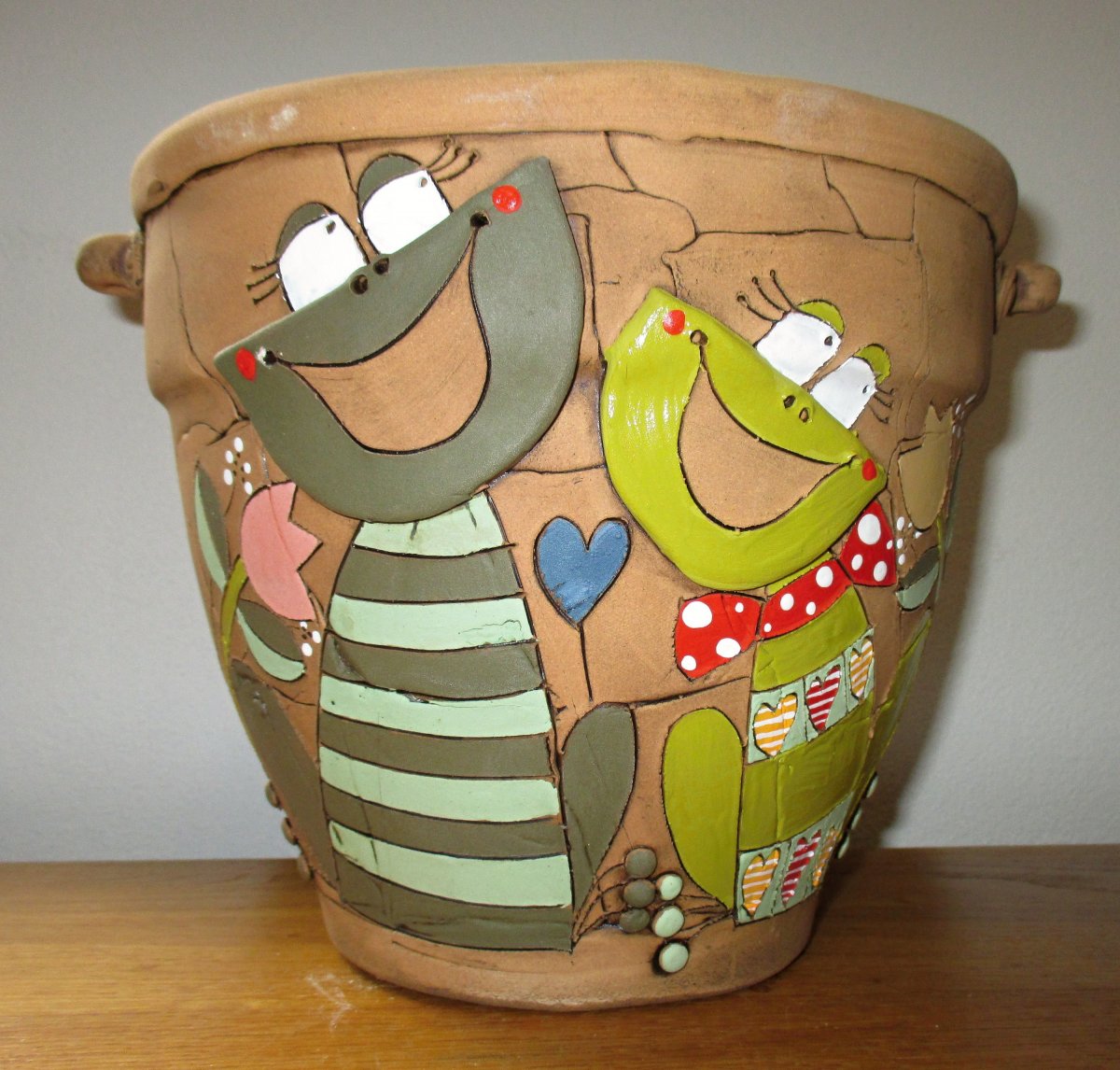 Obal na květináč - Žabky