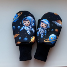 Softshellové rukavice- malý astronaut