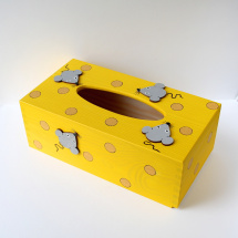Krabička na kapesníky s myškami