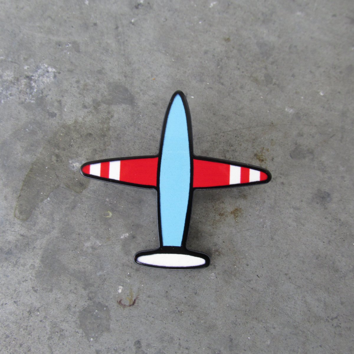 Barevné letadlo, brož 