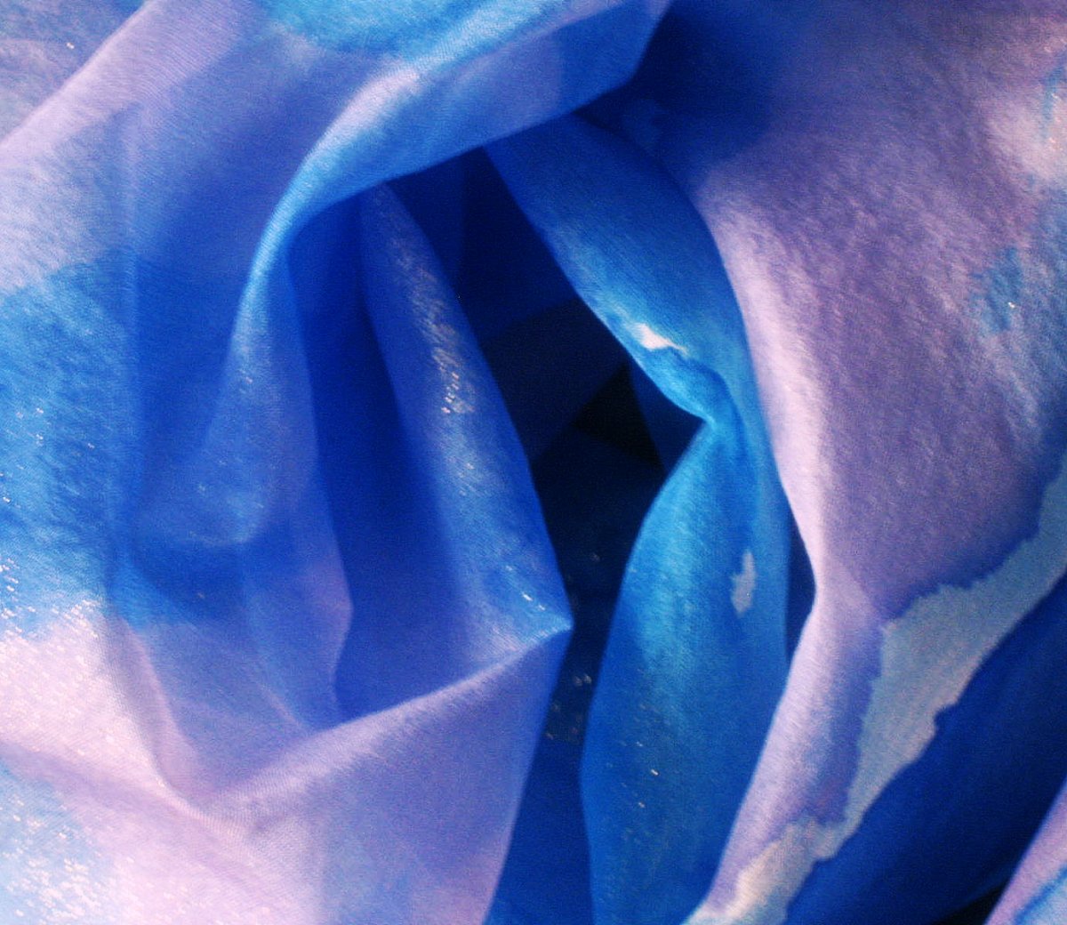 Hedvábná šála Podmořský poklad.