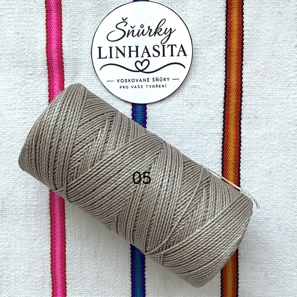 Linhasita 1 mm 05 celá cívka (šedá)