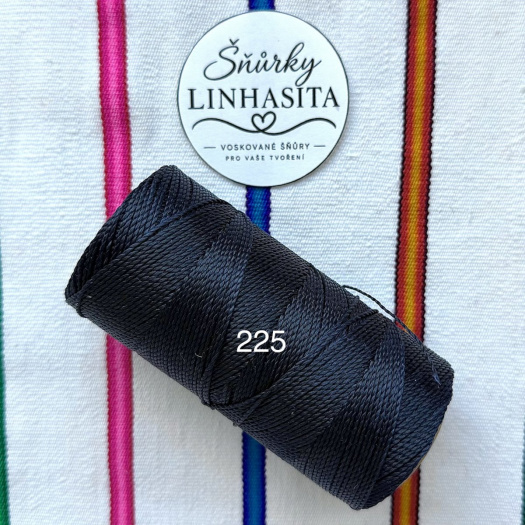 Linhasita 1 mm 225 celá cívka (nejtmavší modrá)