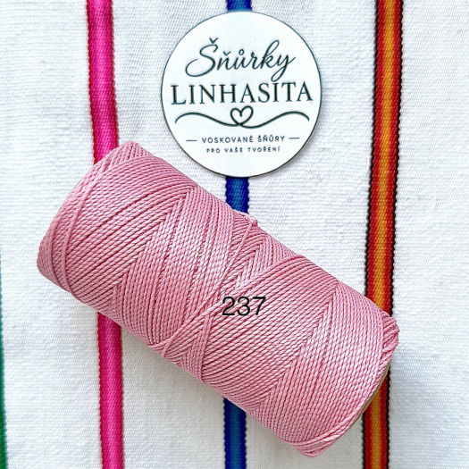 Linhasita 1 mm 237 celá cívka (růžová)