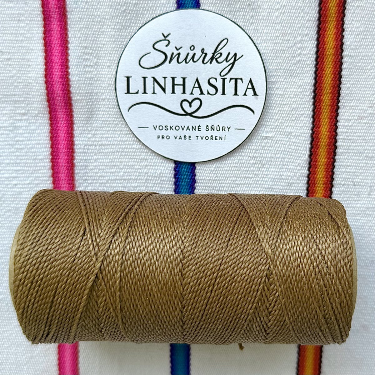 Linhasita 1mm 666 5m (studená hnědá)