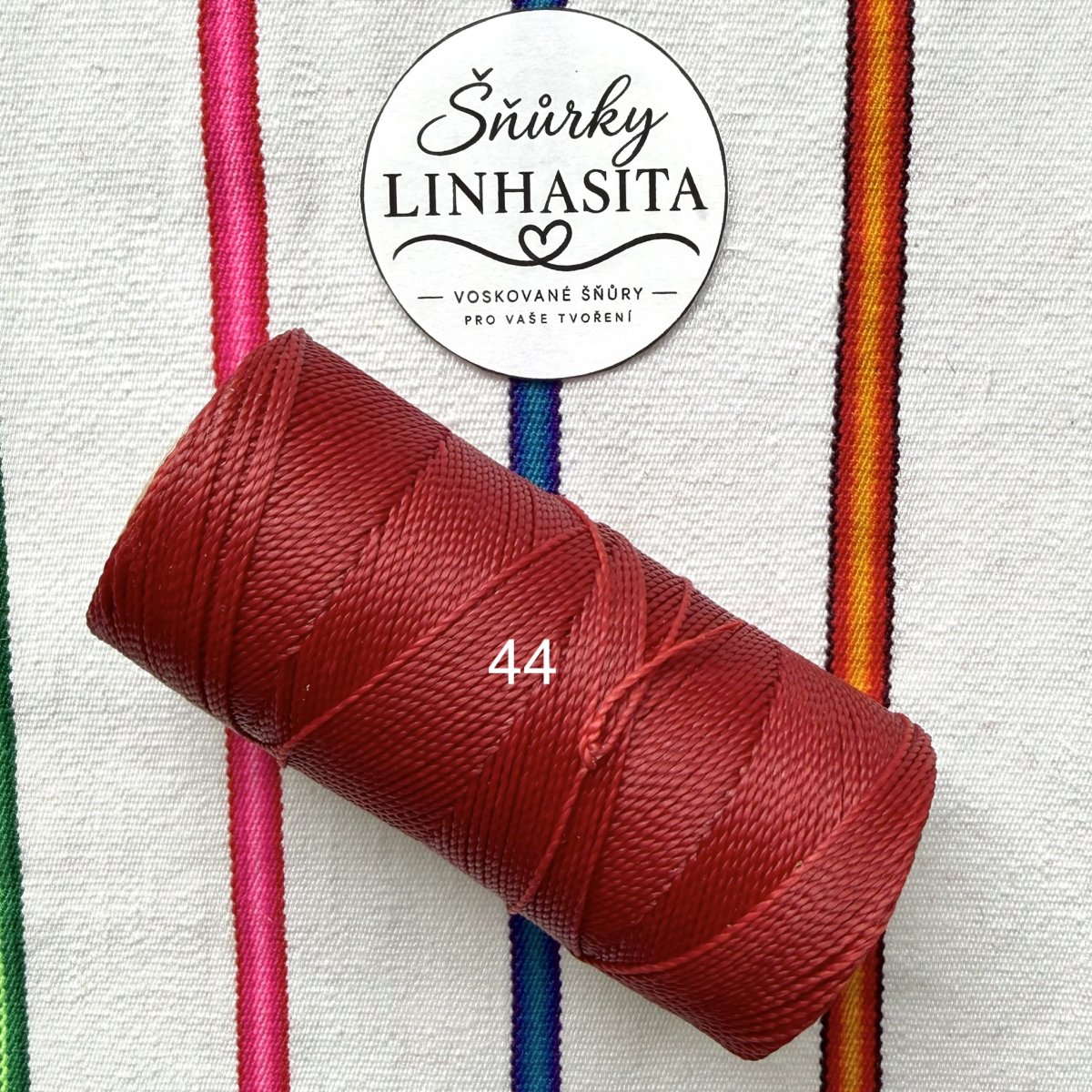 Linhasita 1 mm 44 celá cívka (červená)