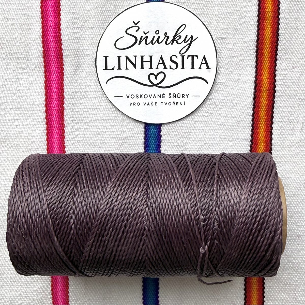 Linhasita 1mm 211 5m (fialově šedá)