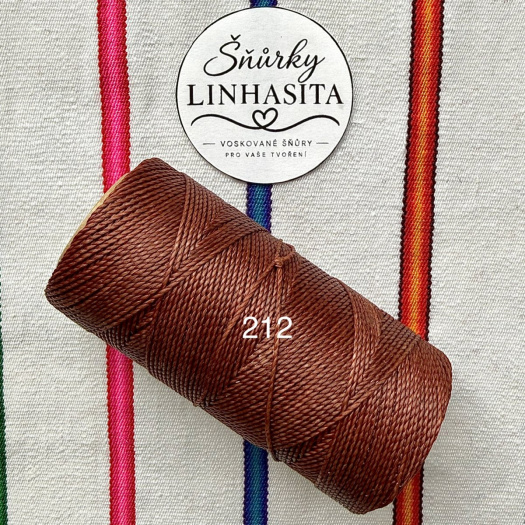 Linhasita 1 mm 212 celá cívka (hnědá)