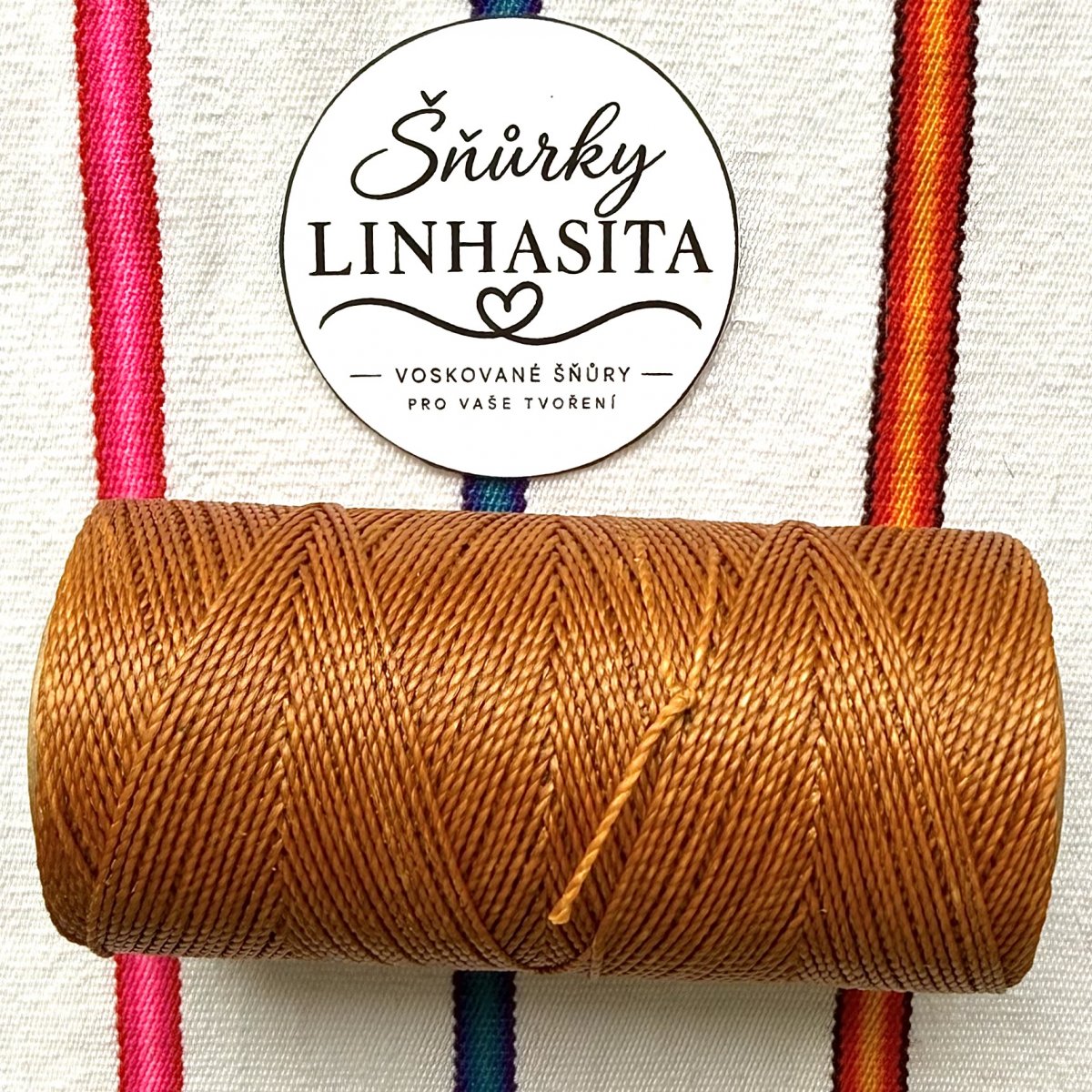 Linhasita 1mm 334 5m (světlá rezavá)
