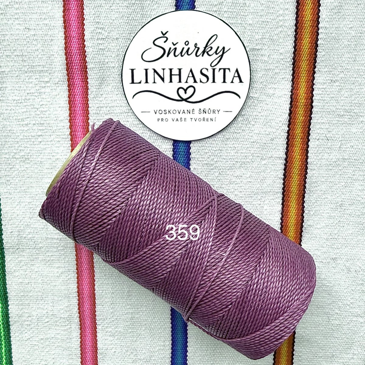 Linhasita 1 mm 359 celá cívka (levandulová)